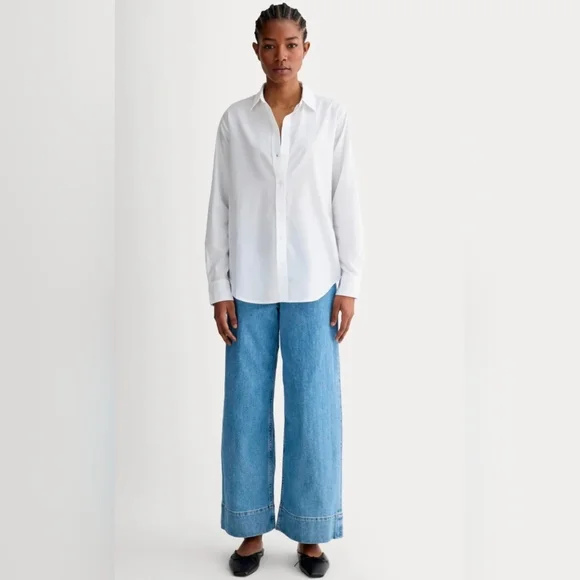 Everlane Must Have Shirt in Silky Cotton size 10 - Picture 2 of 13